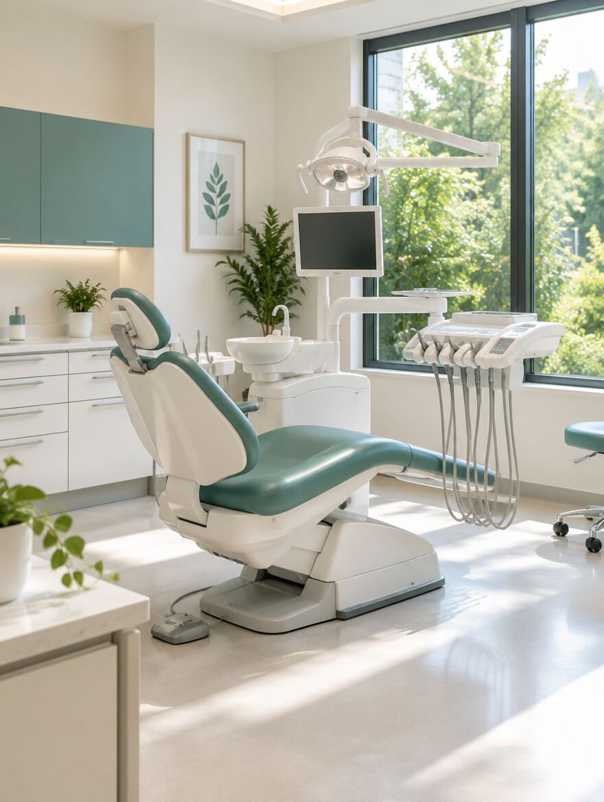 A bright modern dental clinic suite